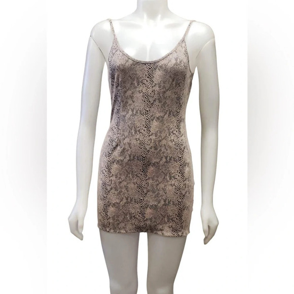 Meshki Snake Skin Print Mini  Dress Size Medium - Picture 8 of 14